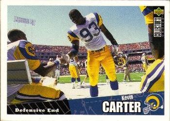 Kevin Carter St. Louis Rams 1996 Upper Deck Collector's Choice NFL #162